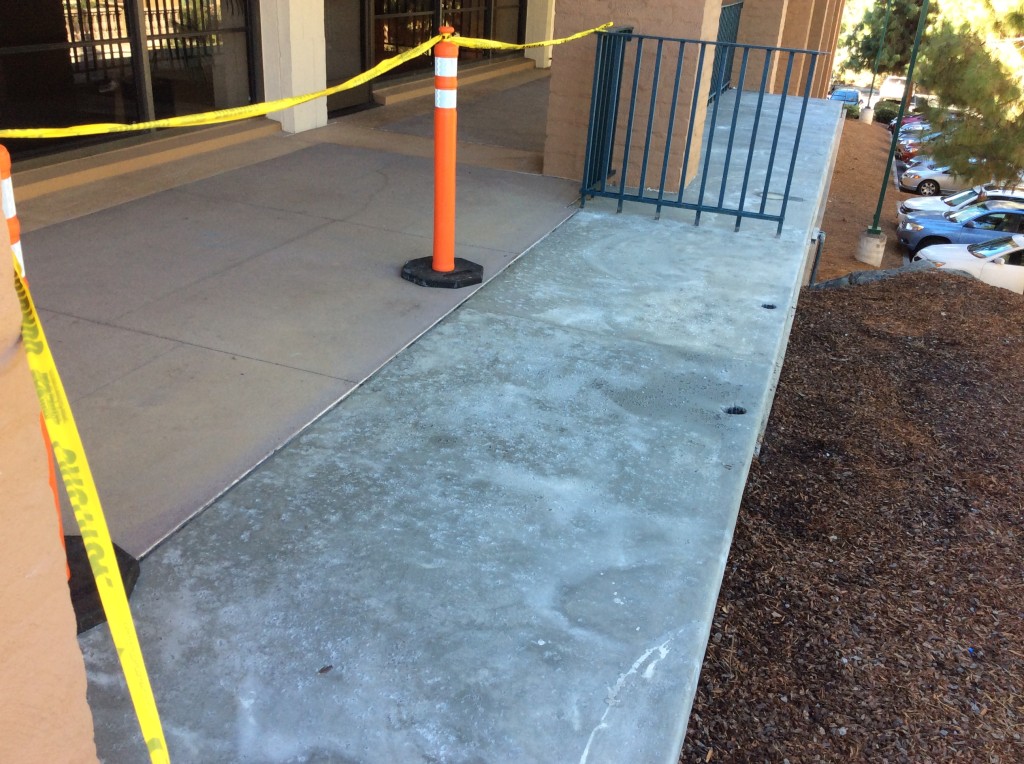 Condition assessment of concrete spalling of deck.  Completed in 2015.